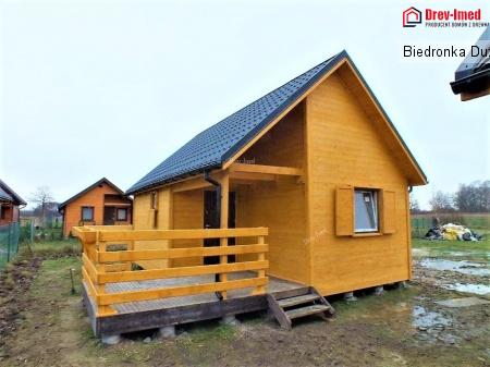 Dom drewniany Biedronka Duża 35,25 m2 +Taras 12 m2